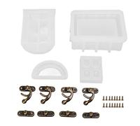 4 Pieces Treasure Chest Silicone Mould with Accessories,Silicone Mold Kit Handmade Craft Tool DIY Moulds Making Supplies Decoration