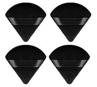4 Pieces Triangular Powder Puff Makeup Sponges, Made of Super-soft Velvet, Designed for Contouring, Eye, and Corner, for Loose Powder Setting Powder Blender Foundation Sponge Beauty Makeup Tool