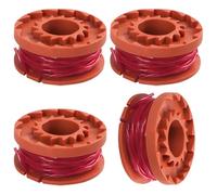 4 Pieces Trimmer Spool Line Compatible with Worx WG180 WG163 WG175, Double Autofeed Spool Wire Replacement for 20V Cordless Strimmer (1.65mm x 3m)