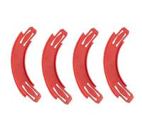 4 Pieces Turn Track Pieces - 90 Degree Curved Race Track Connectors, Toy Car Racetrack Builder Components Parts Compatible With hotwheels For Indoor Home Playroom Weekend