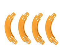 4 Pieces Turn Track Pieces - 90 Degree Curved Race Track Connectors, Toy Car Racetrack Builder Components Parts Compatible With hotwheels For Indoor Home Playroom Weekend