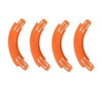 4 Pieces Turn Track Pieces - 90 Degree Curved Race Track Connectors, Toy Car Racetrack Builder Components Parts Compatible With hotwheels For Indoor Home Playroom Weekend