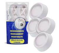 4 Pieces Universal Rubber Washing Machine Vibration Pads Ø64,5x44,5 mm with the Original Code 484000008531 50291828007 9029795276 - Warranty 10 Years - MONTERAL