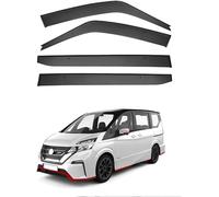 4 Pieces Wind Deflectors for Nissan Serena MK5-C27 2017-2021, Windows Side Windows Deflectors Rain Guards Shatterproof Sun Visor Auto Accessories