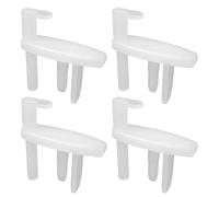 4 Pieces Window Blind End Clips, Window Blind Flyscreen End Clips, Compatible with Seitz Dometic SE940411, for RV Motorhome, White