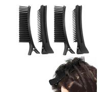 4 Pieces With Comb Teeth Hair Clips, Creative Hair Clips, Non-Slip Hair Clips, Haircut Aids, Hair Salon Accessories.