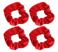 4 Pieces Women's Headbands, Red Velvet Headbands, Ponytail Soft Headbands, Ball Head Curly Headbands, Elastic Headbands, Hair Accessories for Girls and Women