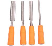4 Pieces Wood Chisel Set Professional Wood Chisels for Carpentry for,Carving (Internal Opening Gouge 6mm,12mm,18mm and 24mm)