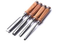 4 Pieces Wood Chisel Set Professional Wood Chisels,Semi-Circular Woodworking Chisel Chrome Vanadium Steel Wood Carving Gouge Chisel Sculpture Craft Woodcut Tool