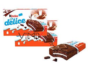 4 Pieces x 39g KINDER Delice Cake BAR - 156g x 2