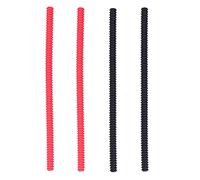 4 Piezas Cubierta de Rejilla de Horno con Aislamiento Térmico Protector de Rejilla de Horno Antiescaldado de Silicona Longitud Cortable para Rejilla de Parrilla de Horno 2 Rojo 2