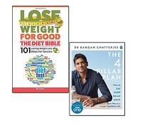 4 pillar plan and lose weight for good 2 books collection set - how to relax, eat, move and sleep your way to a longer, healthier life, the diet bible 101 lasting weight loss ideas for success