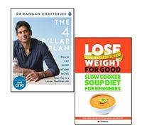 4 pillar plan and slow cooker soup diet for beginners lose weight for good 2 books collection set - how to relax, eat, move and sleep your way to a longer, healthier life, slow cooker soup recipes