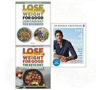 4 Pillar plan, low carb diet, keto diet 3 books collection set