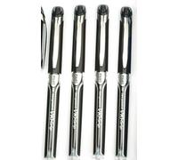 4 PILOT HI-TECPOINT V10 grip LIQUID INK ROLLERBALL PEN-V10 EXTRA BROAD 1.0 BLACK