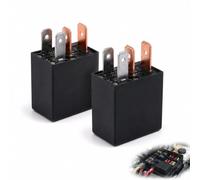 4 Pin 12V 30A Automotive Relay - Heavy Duty Multi-Purpose Car Relay Kit for Trucks, Motorcycles & All Vehicles (2 Pack)