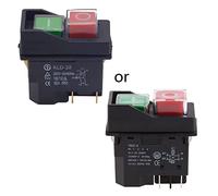 4 Pin 16A Push Button Switch Industrial Electromagnetic Pushbutton Waterproof Start Stop On/Off Electromagnetic