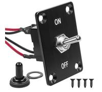 4 Pin 2 Position Latching Rocker Switch 16A 250VAC DPST Waterproof Toggle Switch for Industrial Equipment Boats and Trucks with Mounting Panel ON/OFF Design