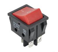 4 Pin 30A 250VAC Power Switch for Welding Machine and Electric Heater Red Button On Off Control with IP65 Flame Retardant Nylon Housing (2PCS)