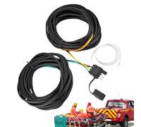 4 Pin 5 Wire Trailer Wiring Harness,4 Pin 5 Wire Flat Copper Connector - Wiring Connector kit - for Family Boat Tractor ATV Indoor Outdoor Vehicle