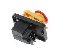 4 Pin Button Control KJD12 12A 250V Button Control 4-Pin Start Stop Not Voltage Release Push Button Woodshop Machines 4 Pin Button Control KJD12 12A 250V Common Push Button 4