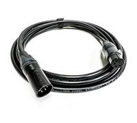4 Pin DC Power Cable. Neutrik FLEXIBLE XLR Lead. Male to Female. Low voltage