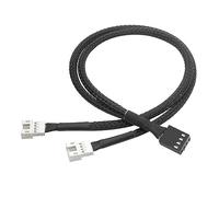 4 Pin Extension Cable Motherboard 1 To 1/2Ways Splitter Sleeved Connector CPU PWM Fan Power Practical Accessories Graphics Card Fan Wire Sleeving Computer And Office Accessories Computer Wiring And