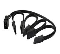 4 Pin IDE 1 to 5 SATA 15 Pin Hard Drive Power Splitter Cable for DIY Hard Drive PC Sever 18AWG Power