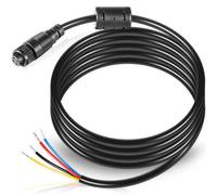 4-Pin Power Cable for Simrad Navico B&G NSS, Evo1, 2, 3, NSE, LSS1, BSM, GO, Zeus, NEP Displays - 2 m (6.5 ft.) - 032-0055-08 000-00128-001, 4 Bare Wires for Power in, Control Bus and External Alarm