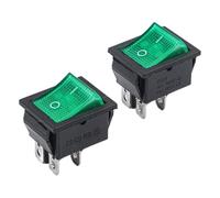 4-pin Rocker 125v Switch Indicator 250v / 20a Switches On-Off for Toggle Kcd4 Having Green Industrial Light Compatible Having for Numatic Vacuum Cleaners and 16a Appliances