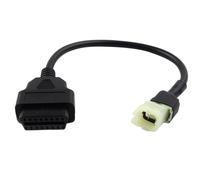 4 Pin To 16 Pin OBD2 Cable Connectors Motorcycles Diagnostic Adapter For Honda CBR1000RR CBR600RR CRF1000 CB1100 NC750 2017-up