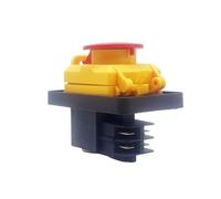 4 Pins Industrial Electromagnetic Switches Emergency Stop Push Button Switchs Waterproof ON OFF Pushbutton Switches 250V RRBXXUYN
