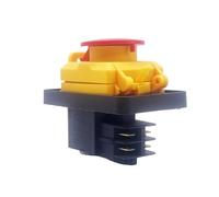 4 Pins Industrial Electromagnetic Switches Stop Push Button Switchs Waterproof ON OFF Pushbutton Switches 250V Stop Button