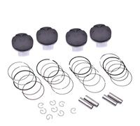 4 Piston And Ring Sets 67mm 67 25mm 67 5mm 67 75mm 68mm STD Sizes 25 50 75 100 Compatible With Various Models OEM Replacement Parts(4x 0.75 Piston Ring)