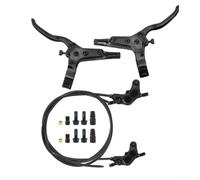 4-Piston Hydraulic Brake Set For Mountain Bikes With Split Tube Configuration And Standard 75mm A Column 51mm B Column Mounting Options(Black)