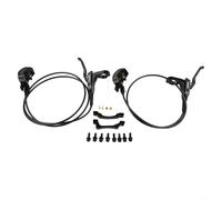 4 Piston Hydraulic Brakes for Mountain For Bicycles, Reliable Stopping Power for Various Terrains (Black)