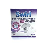 4 Pk 2 in 1 Fabric Whitener Revive Restorer Stain Removal Laundry Cleaner-4 Sachet in One Pack
