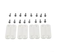 4 Plastic Hinges, 16 Stainless Screws, fits 50-165QT, Easy DIY Repair, restores lid Function(4pcs)
