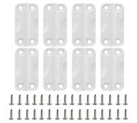 4 Plastic Hinges, 16 Stainless Screws, fits 50-165QT, Easy DIY Repair, restores lid Function(8pcs)