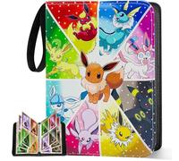 4 Pocket Card Binder, 60 Pages 480 Pockets Trading Card Binder, PU Waterproof Card Album with Zipper, Portable Card Collection Folder for Birthday Gifts