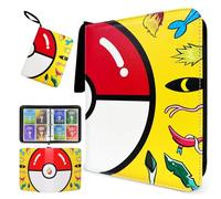 4-Pocket Card Holder Binder - 400 Sleeves Capacity, Transparent Display, Waterproof PU Leather, Lightweight, Portable, Trading Card Binder for Kids/Collectors Gift & Organizing