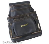 4 Pocket Heavy Duty Leather Tool Belt Hand Tools Electrician Builder Plumber DIY