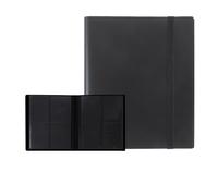 4-Pocket Trading Card Binder, 20 Pages Pocket Trading Card Album, 160 Side-Loading Pockets, Durable PU Album for MTG, TCG, Pokemon Yu-Gi-Oh, Basketball Sports Cards, Game Cards,Photo