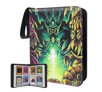 4 Pocket Trading Card Binder for Cards with 50 Sleeves up to 400 Cards,Waterproof Card Storage Book with Removable Sleeves for Booster Box and TCG Cards