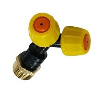 4-Point Adjustable Agricultural Spray Nozzle, Dual-Head Two-Mouth Atomizer for Cyclone Sprinkler Systems, Copper-Aluminum Core with 4-Inch Thread Interface