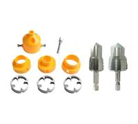 4 Point and 6 Point PVC Pipe Threading Tool Kit Including Electric Hole Opener and Water Pipe Die for Plumbing Installation and Repair Work
