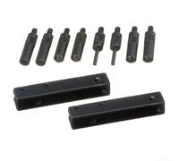 4-Point Dial Digital Caliper Extension Kit for Depth Measurement - Alloy Steel Accessory with 4 Spikes, Screws, Clamps & Key - Compatible with Calipers (4.1mm