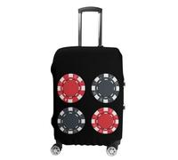 4 Poker Chips Casino Funny Luggage Cover for Suitcase Washable Travel Trolley Case Universal Protector