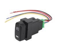 4 Pole 12V Push Button Switch LED Background Indicator Lights Fog Lamp DRL Light Bar for Lancer Pajero ASX Outlander