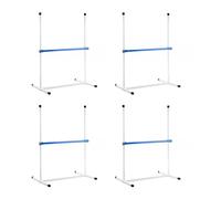4 Pole Height Adjustable Pet Agility Training Kit Portable Design Multi-functional Dog Training Pole with Storage Bag